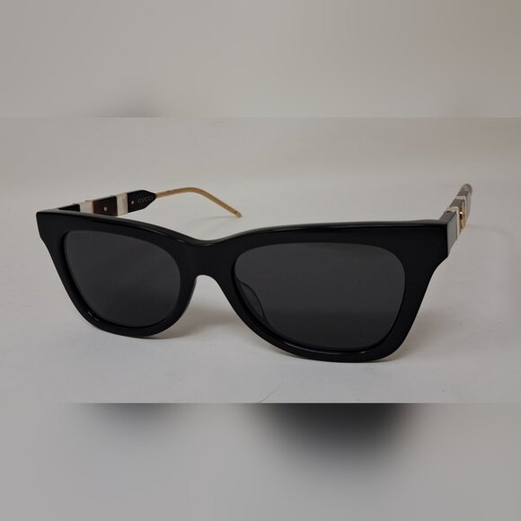 Gucci Sunglasses Cat Eye Mother of Pearl Black Gray GG0598S 001 53-18-145 - Picture 10 of 16